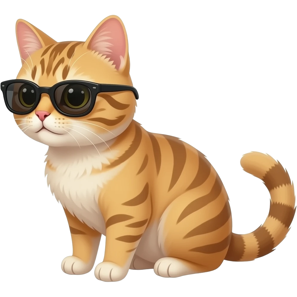 Cat wearing sunglasses emoji