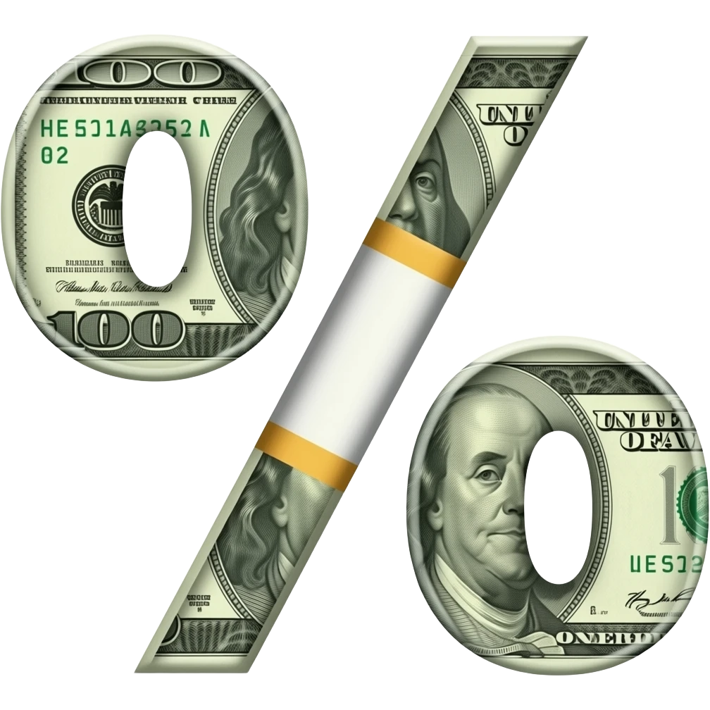 money percentage emoji