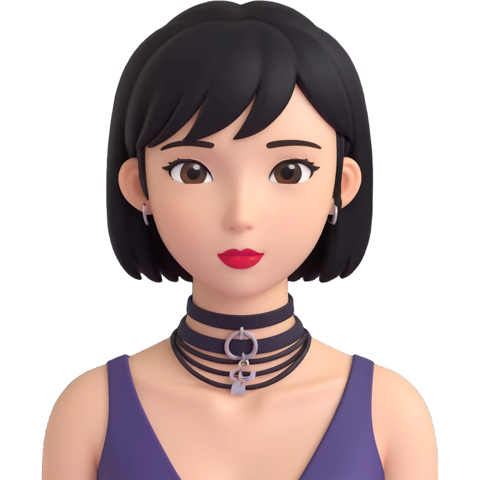 Black goth  Choker emoji
