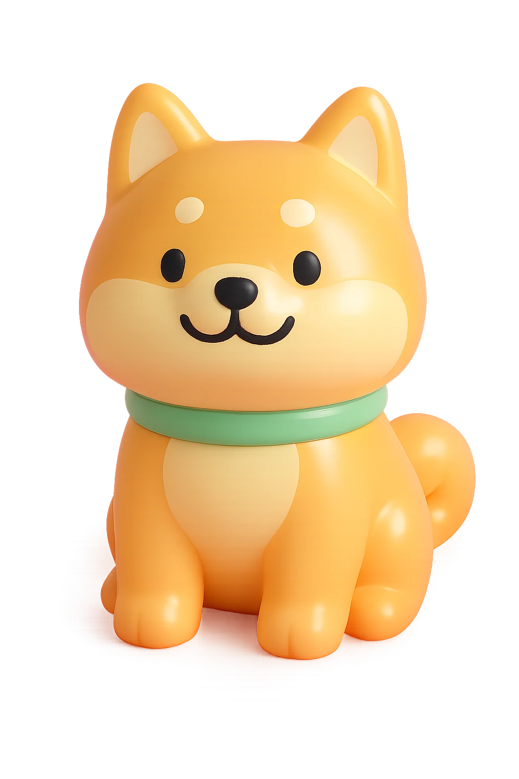 shiba inu, smiling emoji