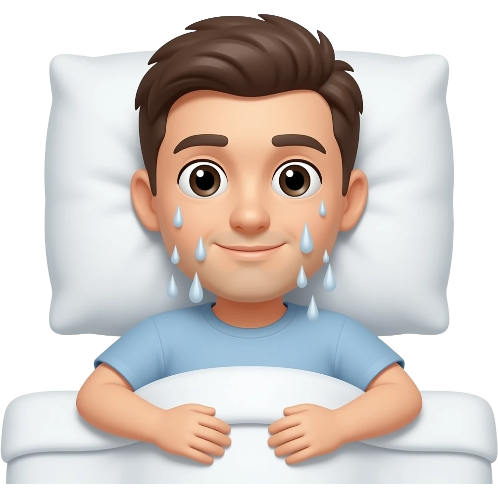 when your phone falls on your face in bed emoji