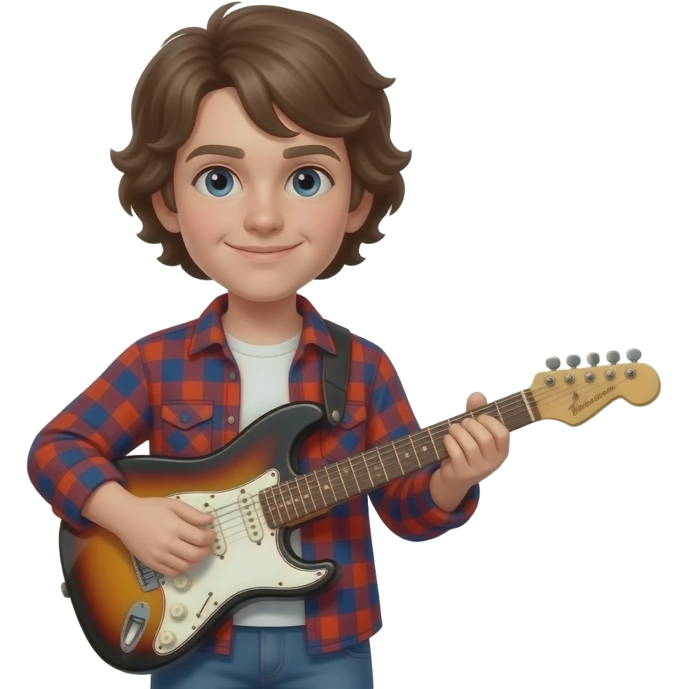 Make eddie Munson with his guitar emoji