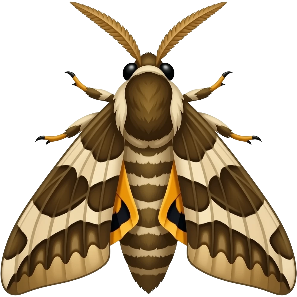 Hawk moth from miraculous emoji