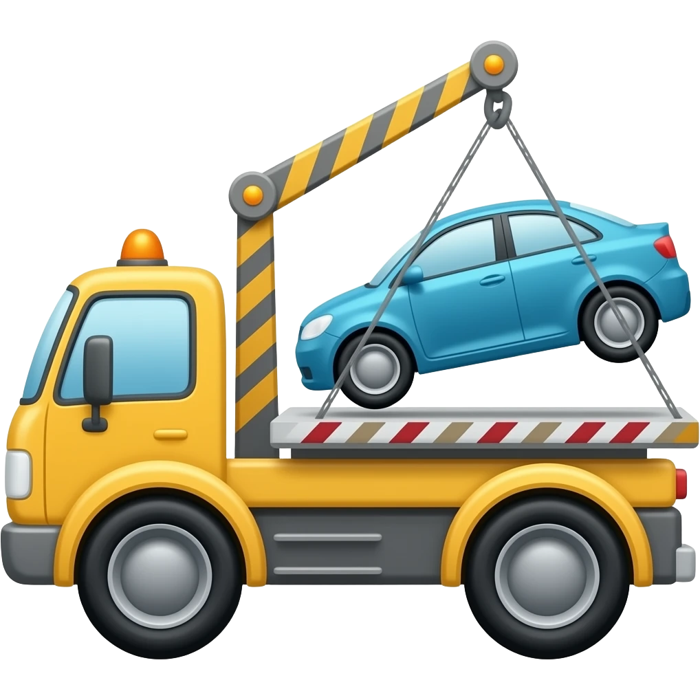 Tow Truck Towing Car emoji