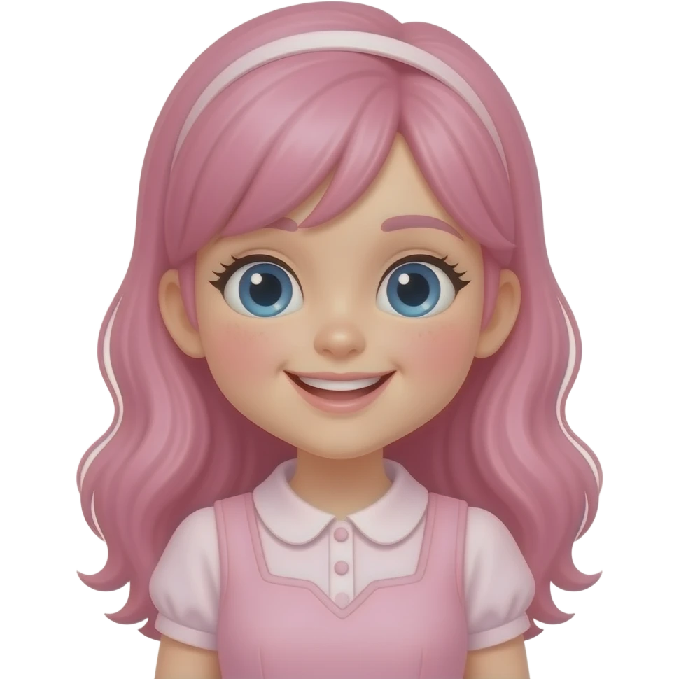 Cute pink people girl emoji