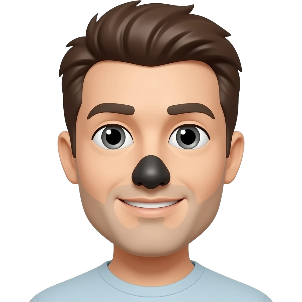 Remove the black nose emoji