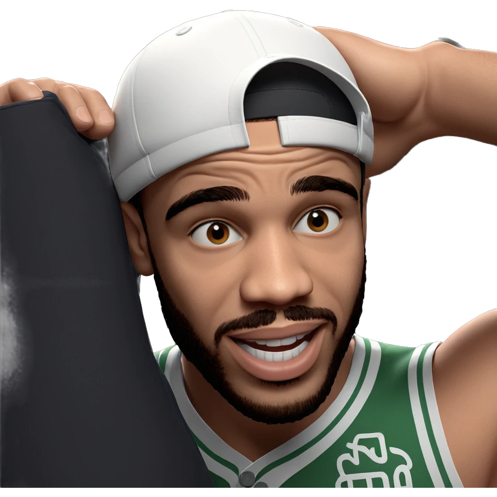 cool guy in baseball cap emoji