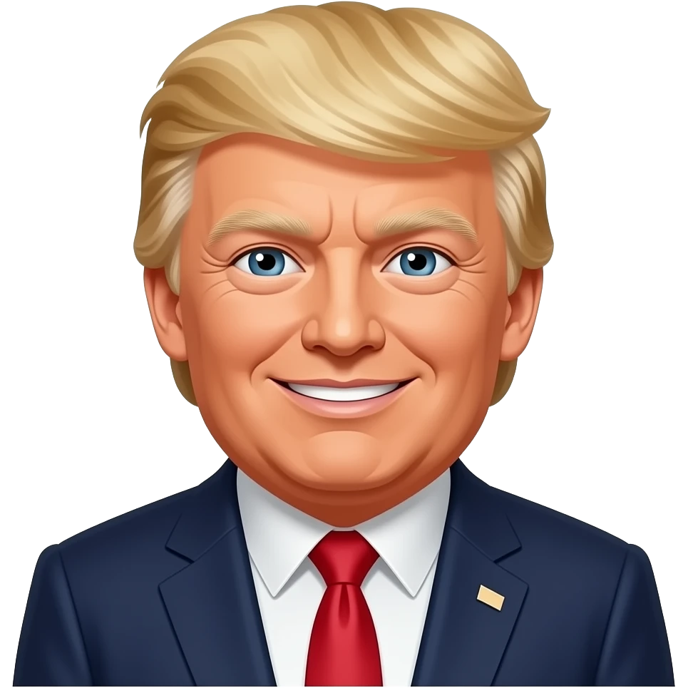 trump smug smiling emoji