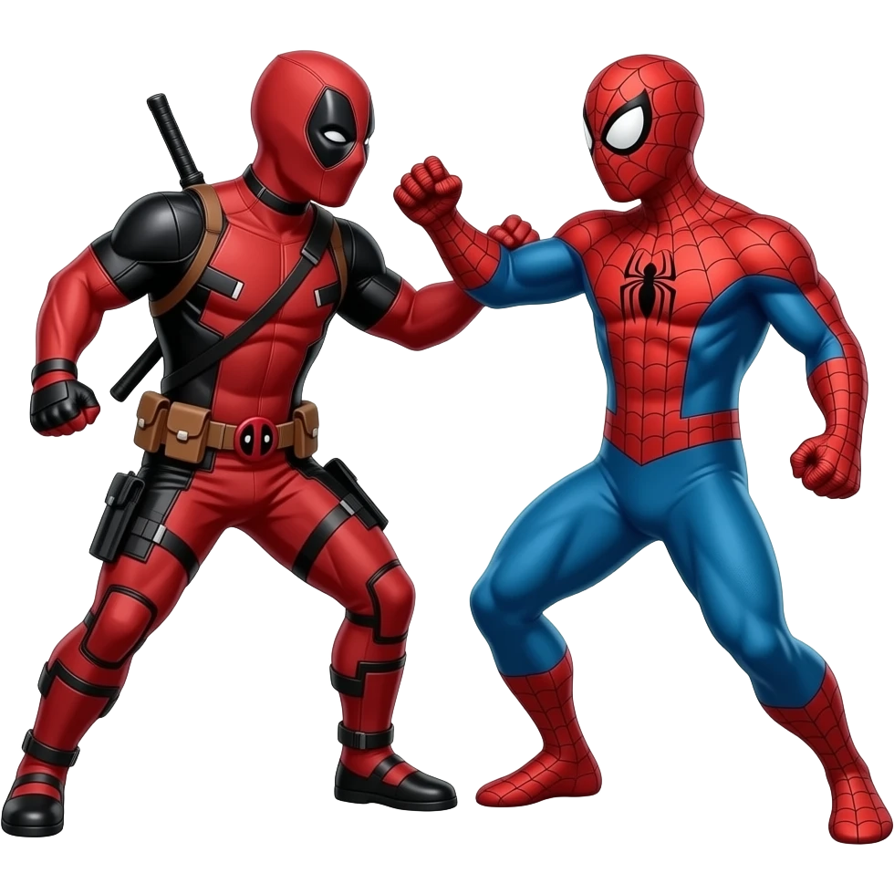 Deadpool vs spider-man emoji
