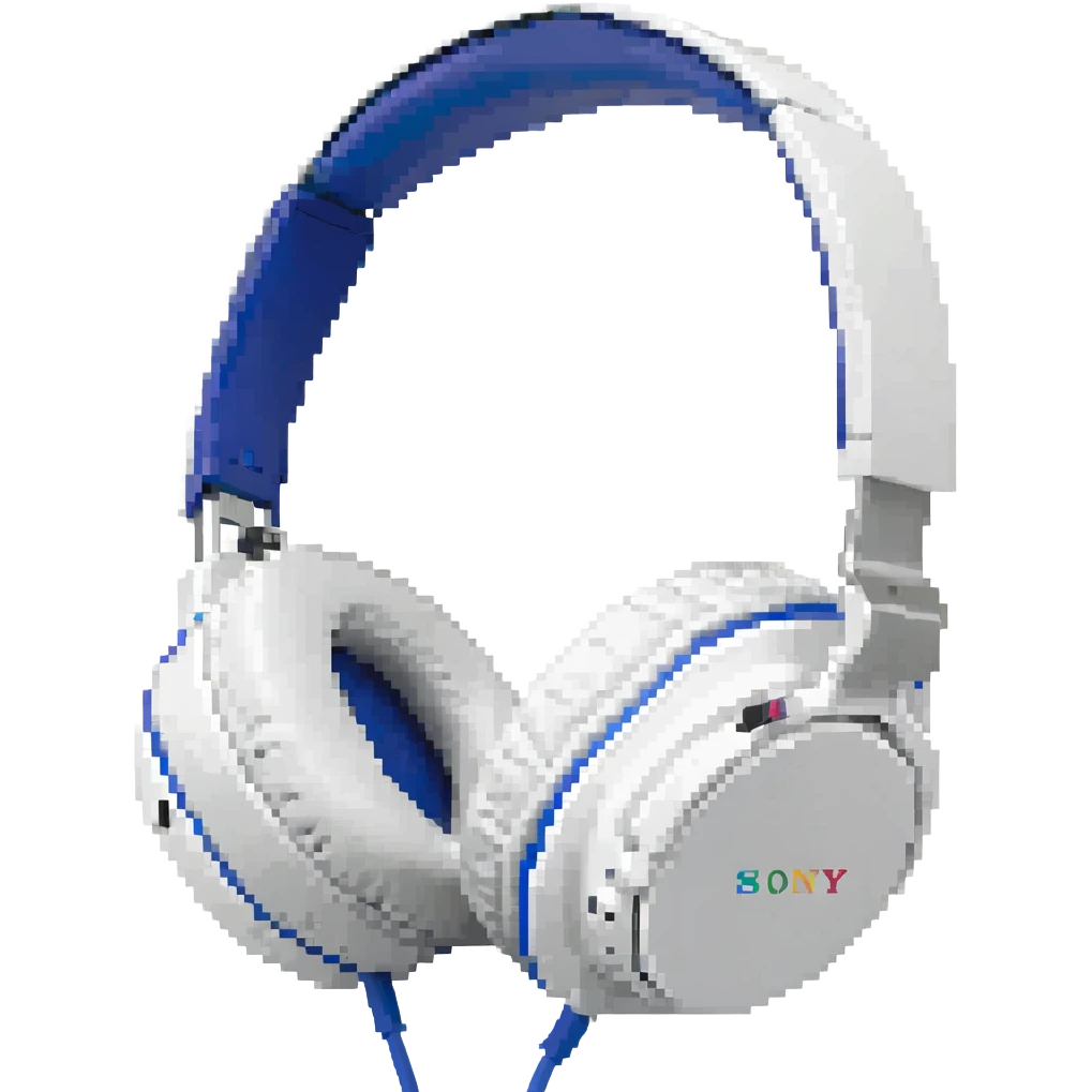 полноразмерные наушники Sony белые, no background emoji