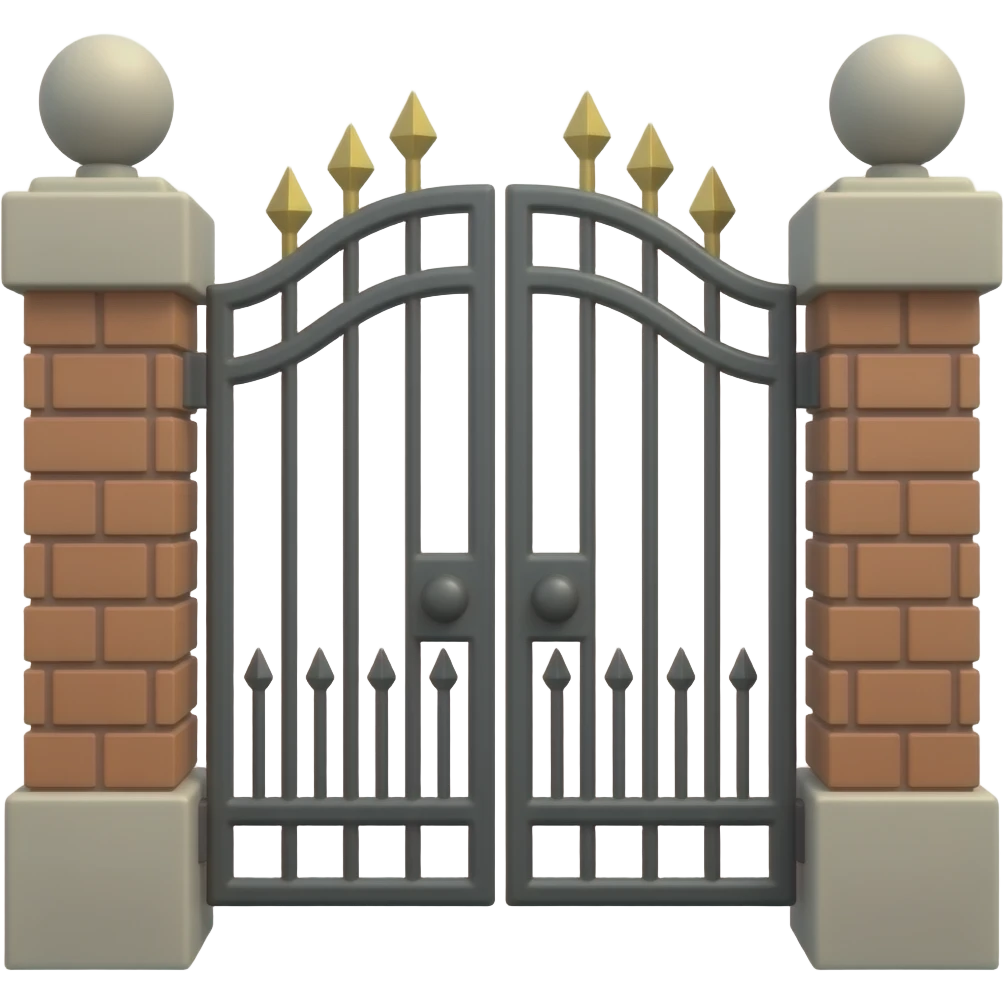 Emoji of a gate emoji