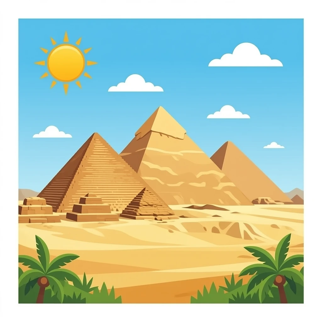 blueprint of egyptian pyramids emoji