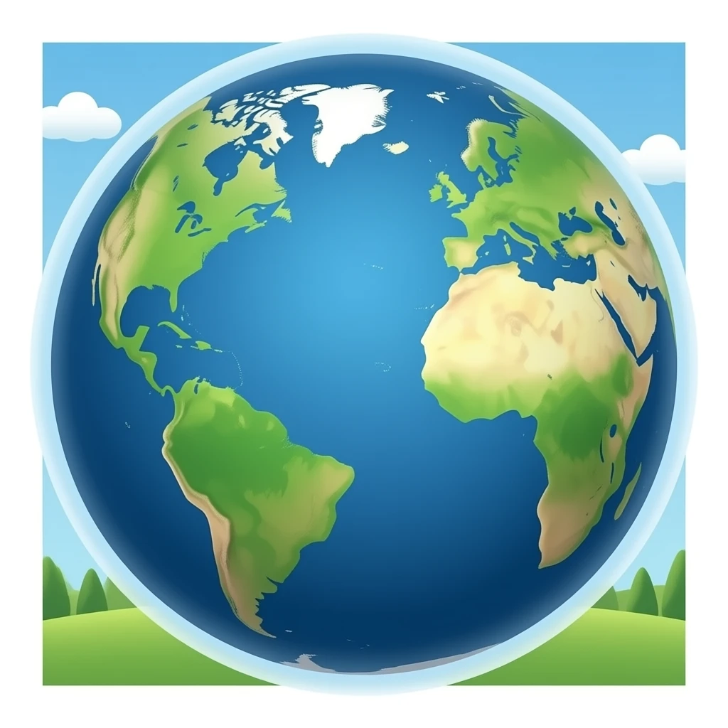 planeta azul emoji