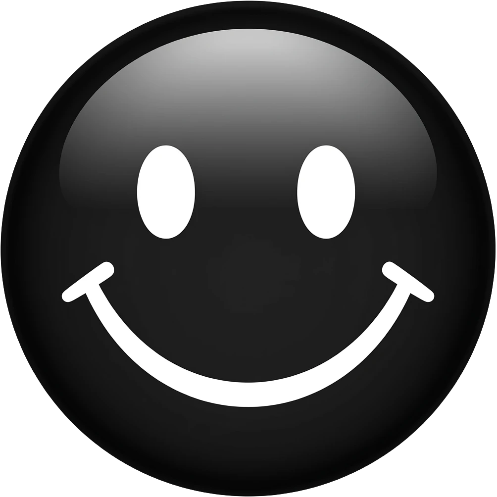 smiley face black emoji