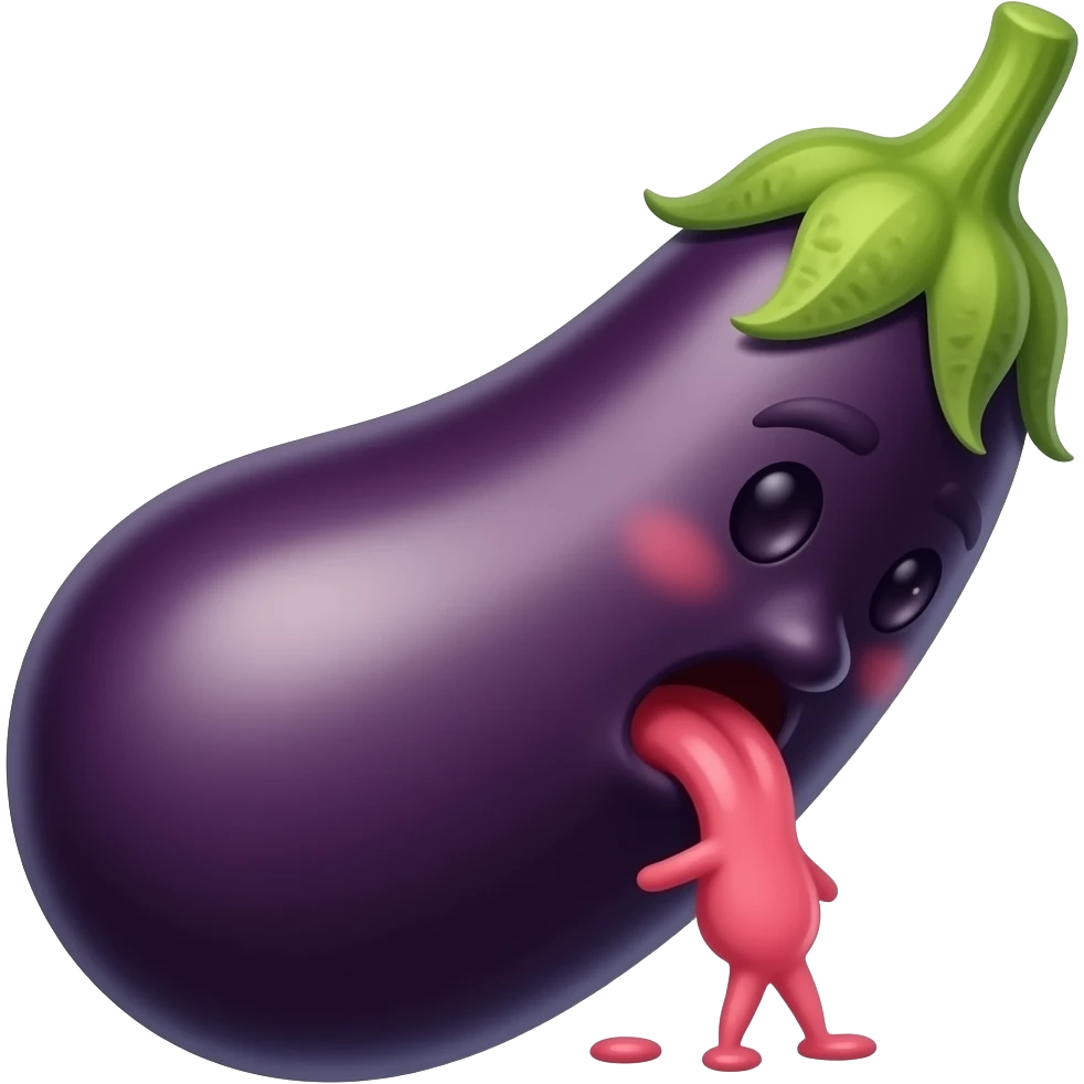 Eggplant fucking emoji