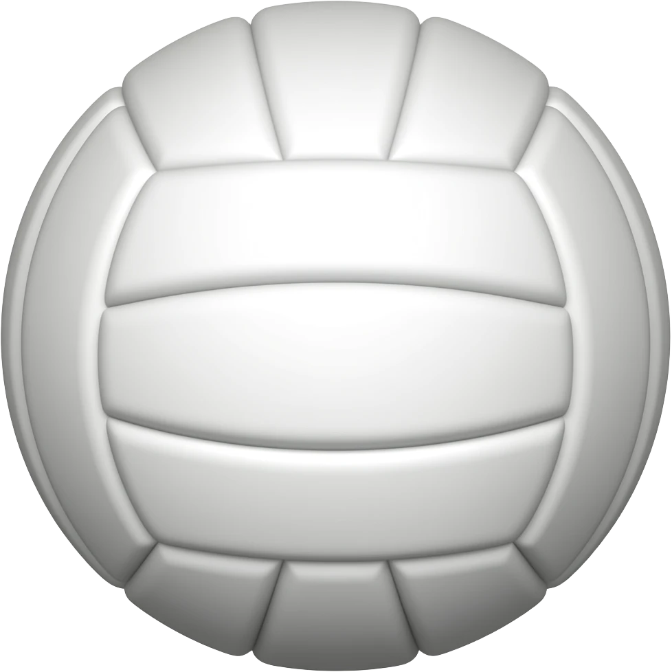 White volleyball emoji