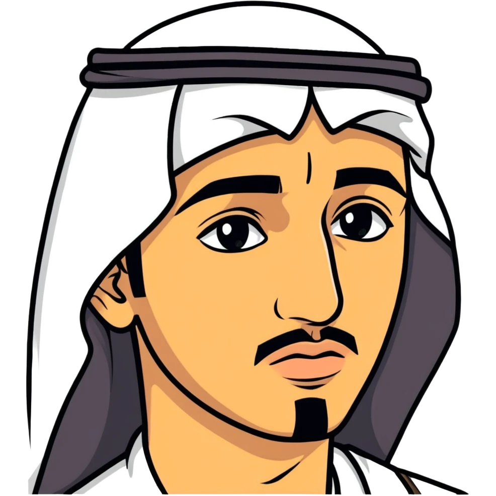arabian guy with tears emoji