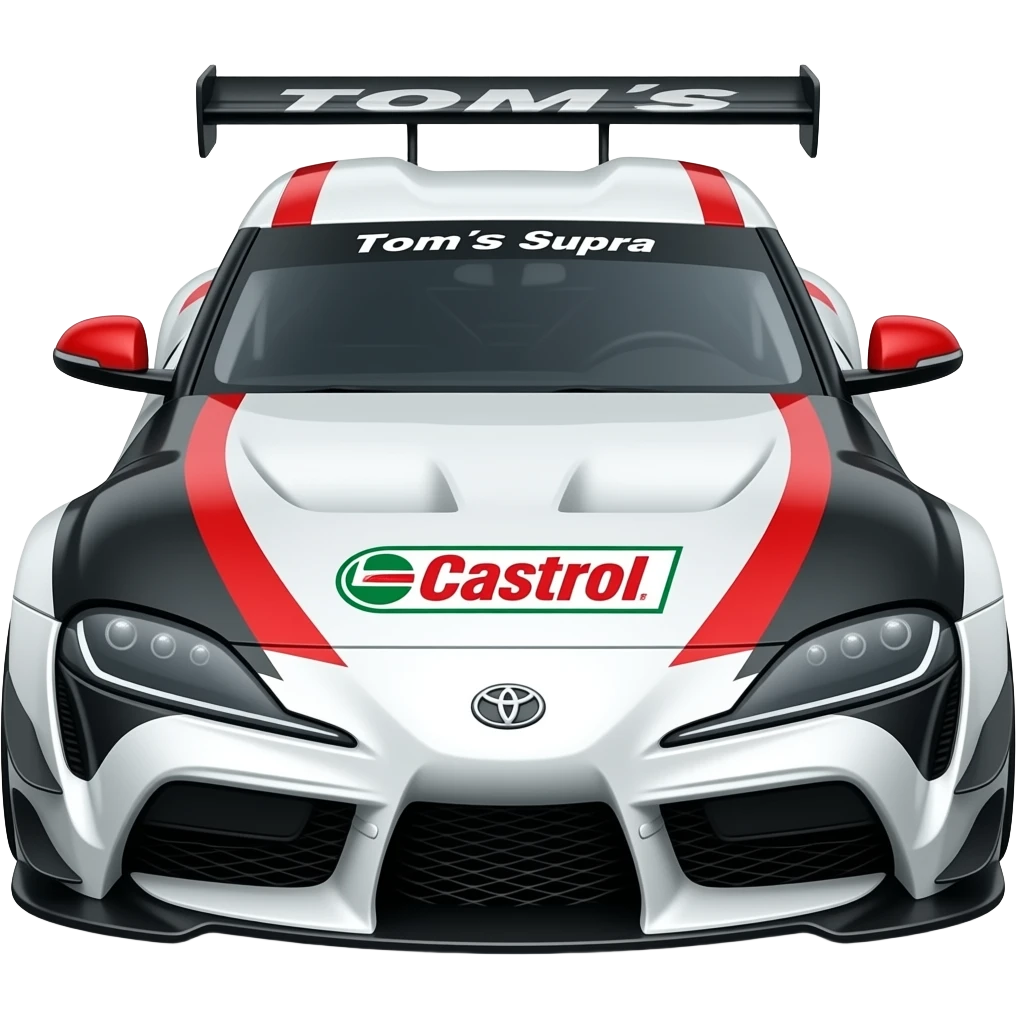 Toyota supra race car, toms supra, castrol, LM GT race car emoji