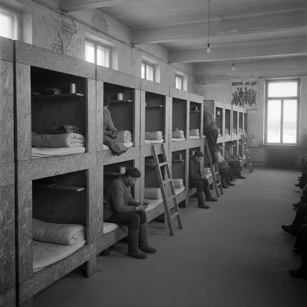 Дом-комуна со спальными ячейками 1920 год, СССР

Стиль фотореализм emoji