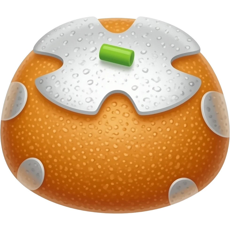 kaju katli sweet with plain silver work on top emoji