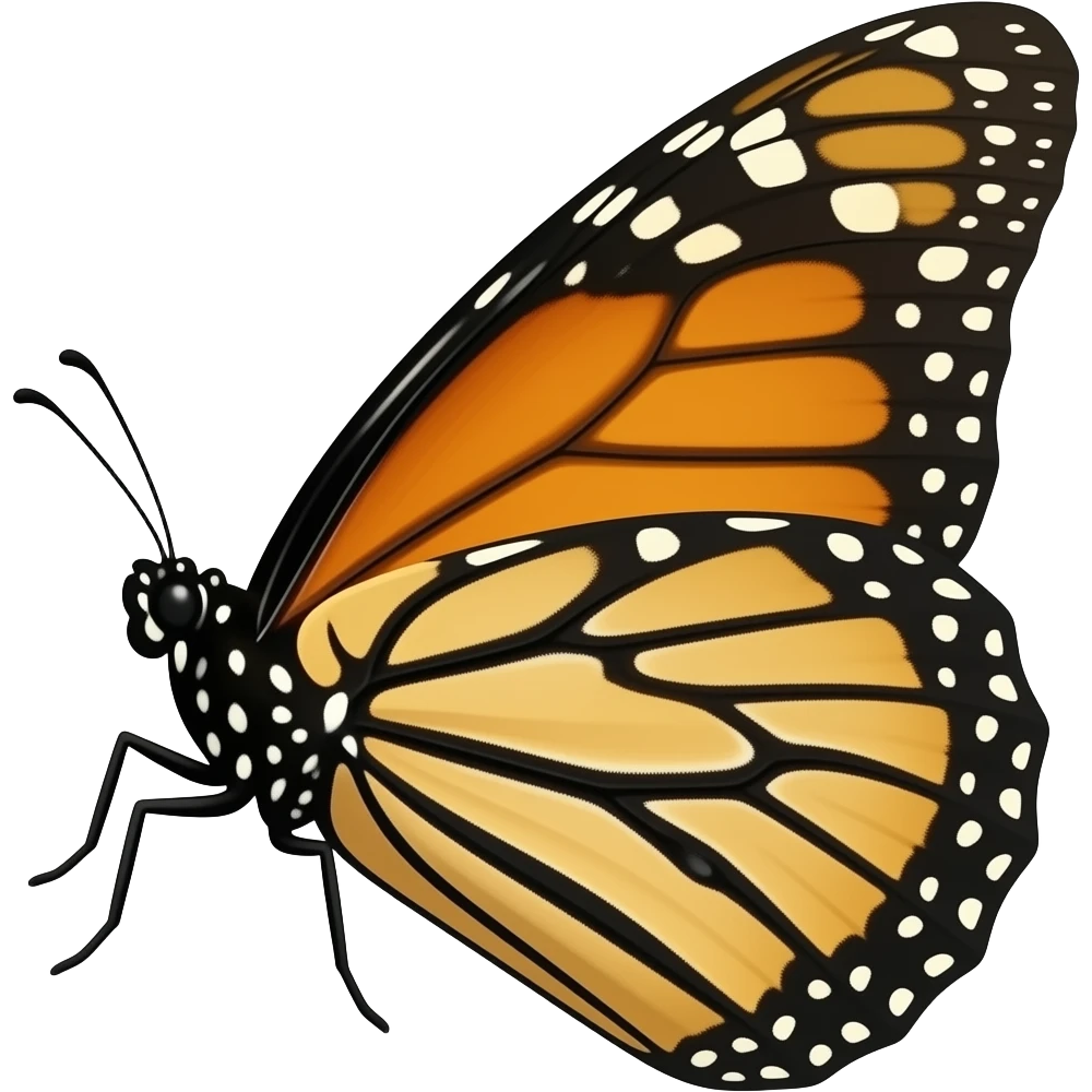 butterfly side emoji