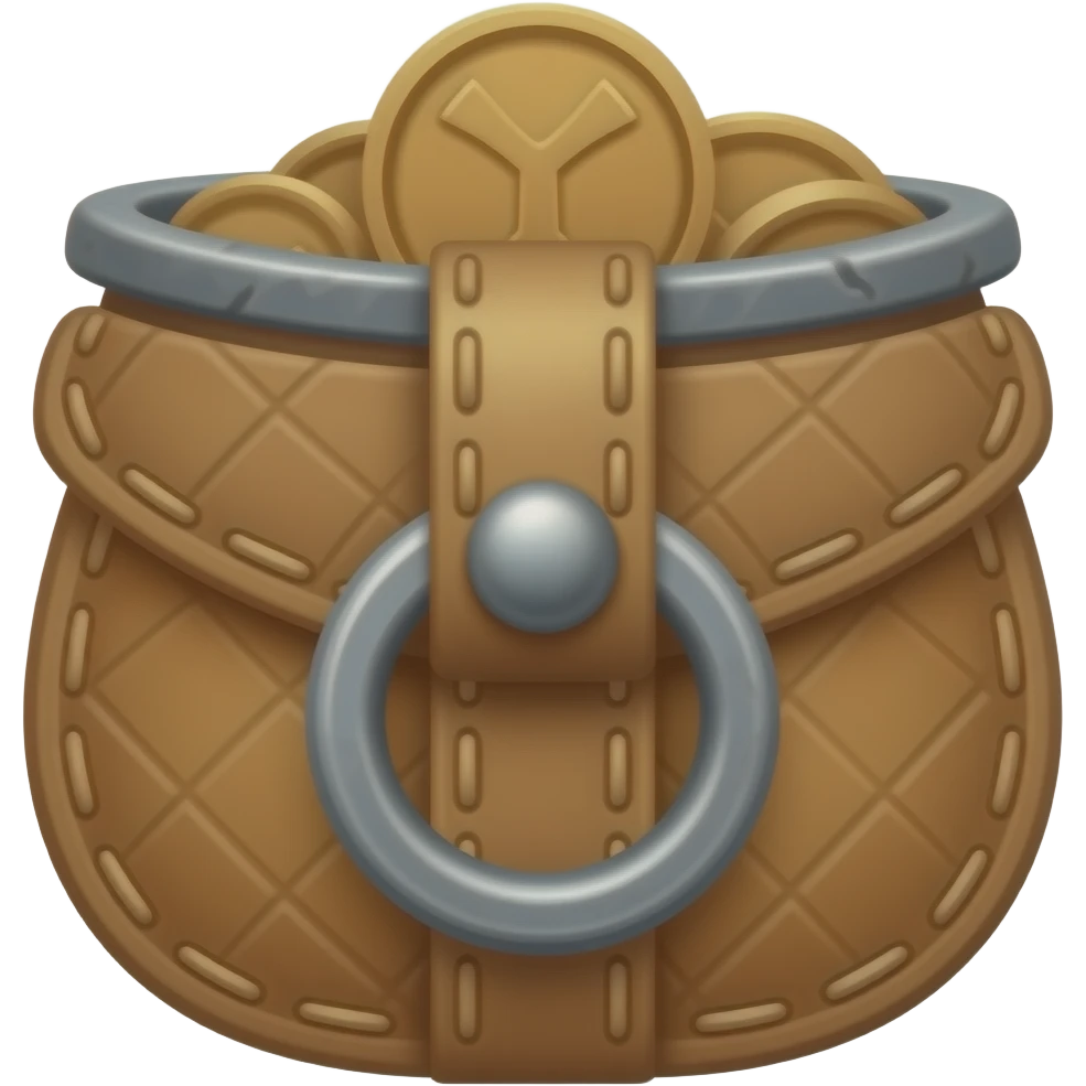 Viking coin pouch emoji