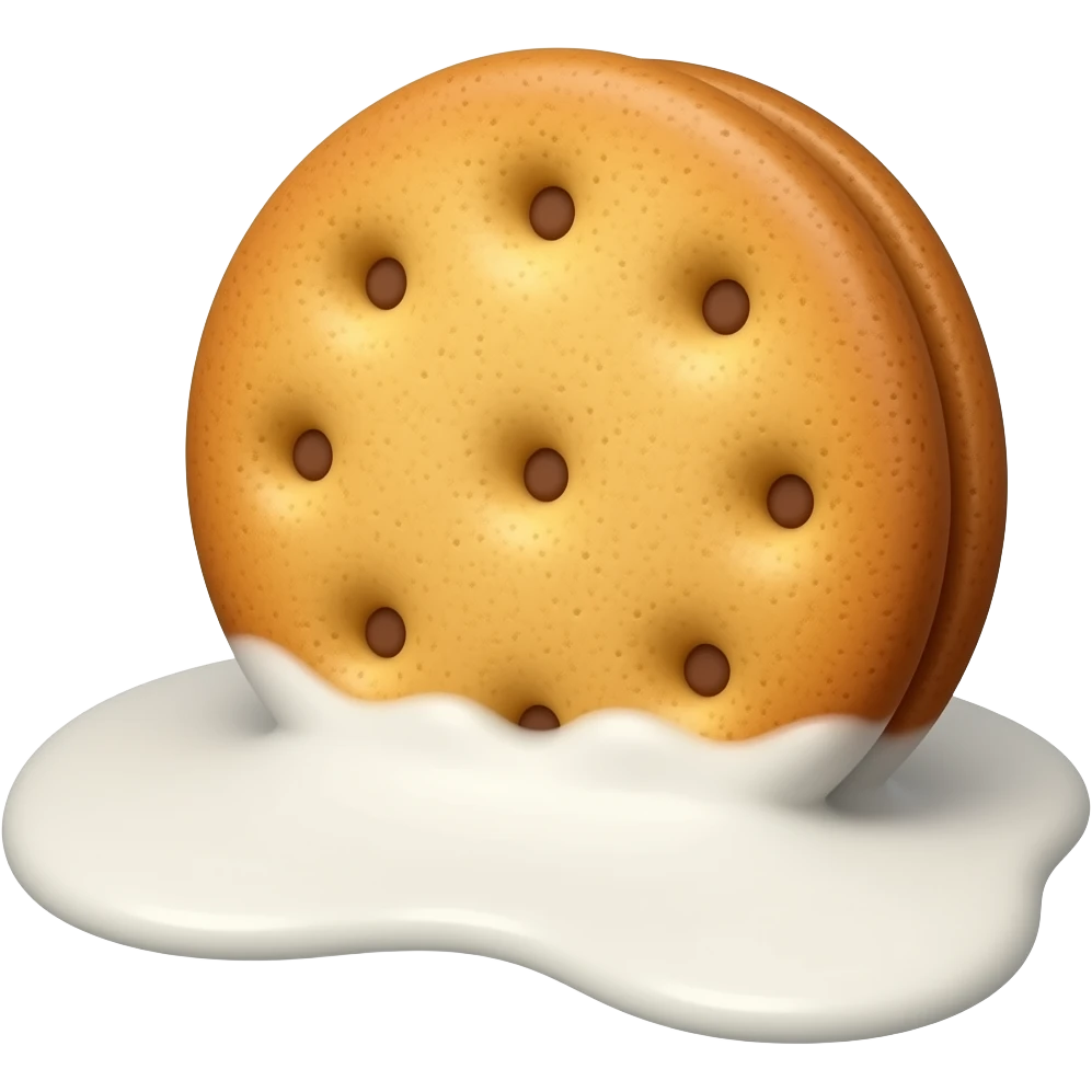 Fais des cookie trempé dans le lait emoji