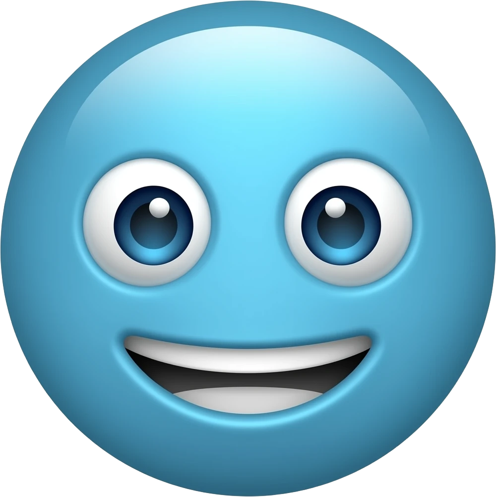 Create a blue meme emoji. emoji
