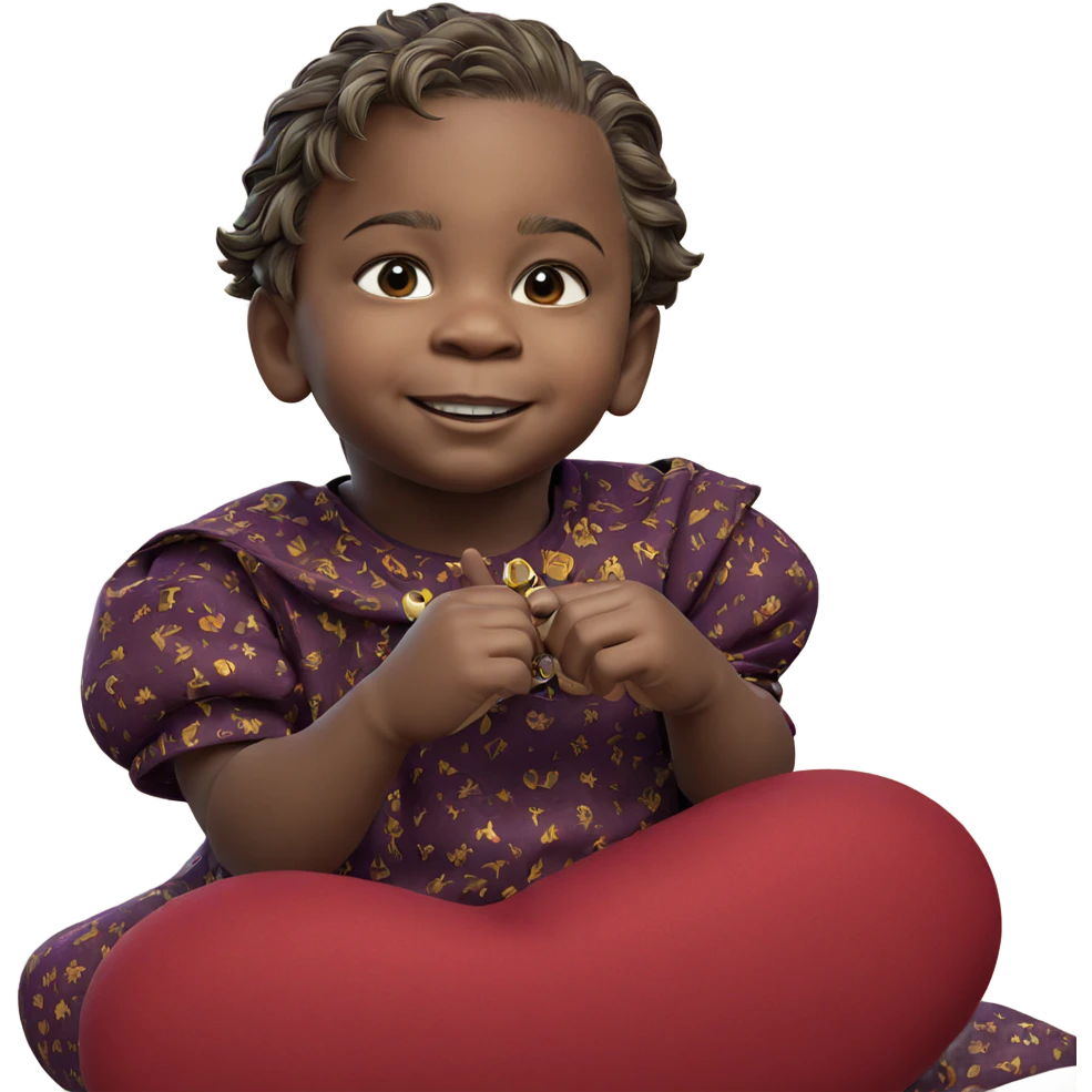 smiling boy with hair ornament emoji