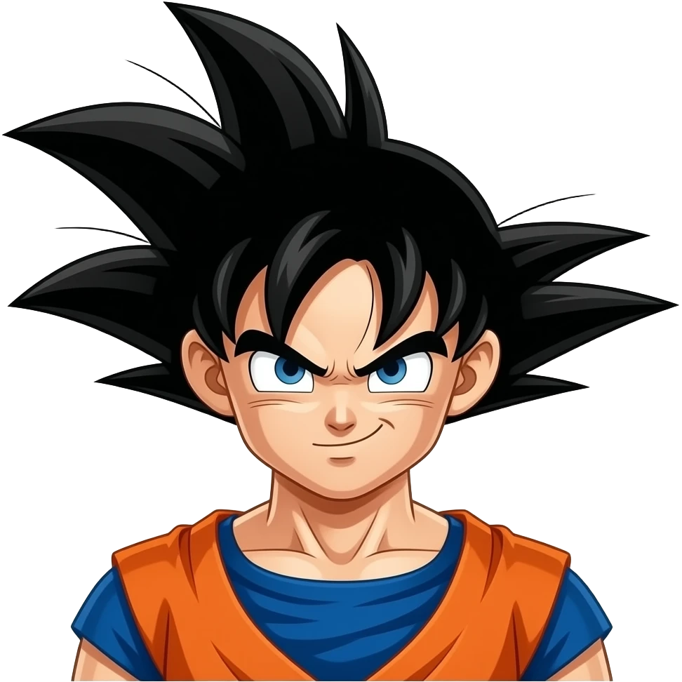 Spiky Hair style of goku emoji | AI Emoji Generator
