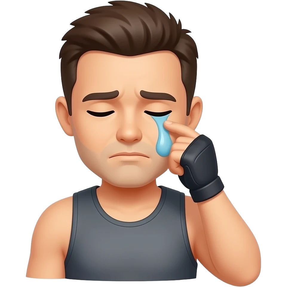 Tired after workout emoji