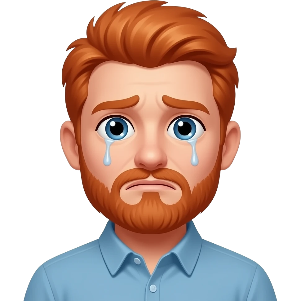 🥺👨‍🦰 emoji