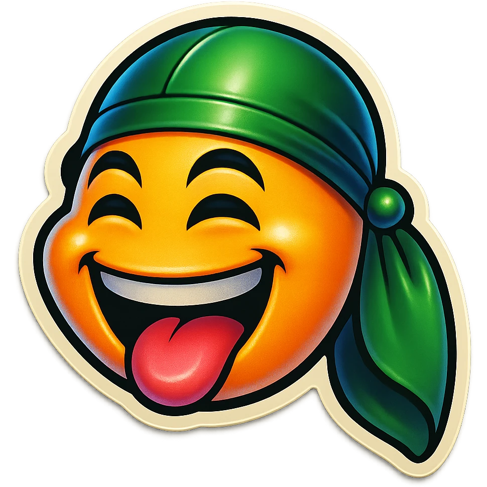 lol face
Change His durag To Green emoji