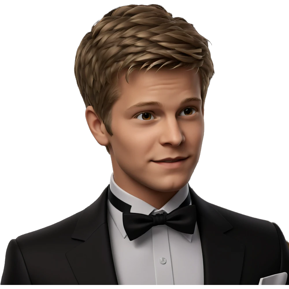 dapper boy in formal wear emoji