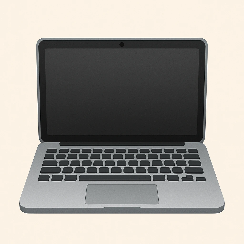 Сгенерируй мне ноутбук в стиле Apple Emoji  emoji