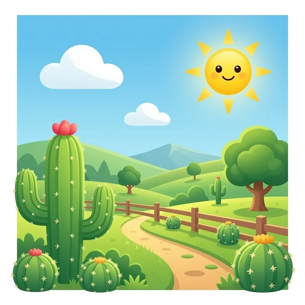 Cacto fofos coutry emoji