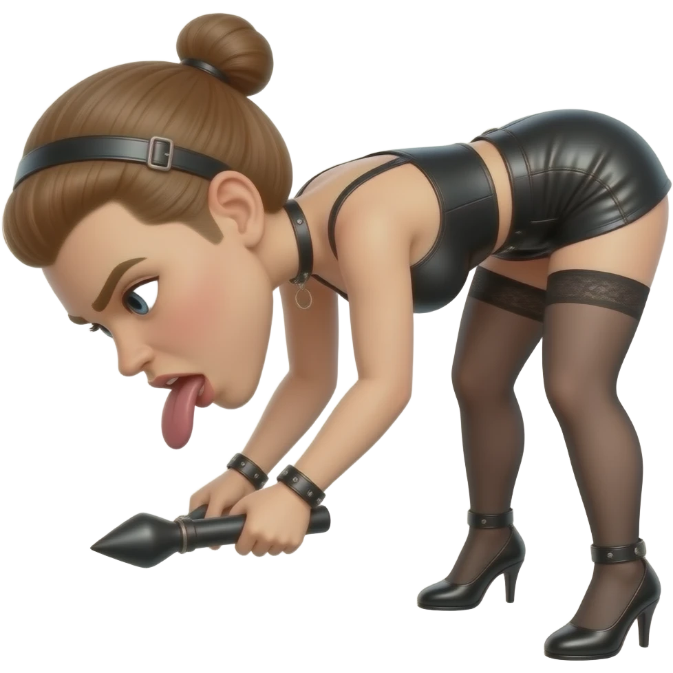 Bent over  bdsm pegged gaping get strapon emoji