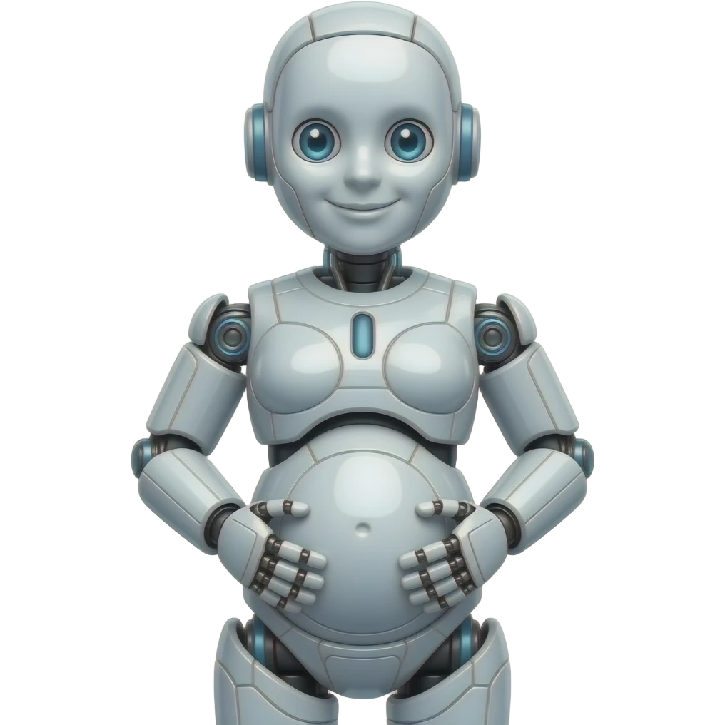 robô pregnant emoji