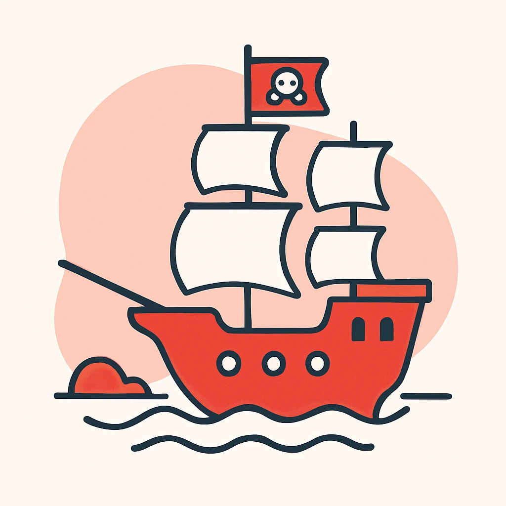 pirate ship emoji