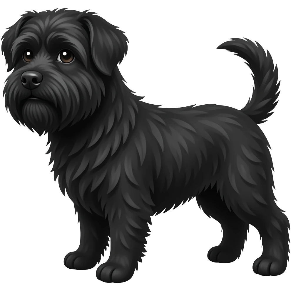 Black tibetanian terrier emoji