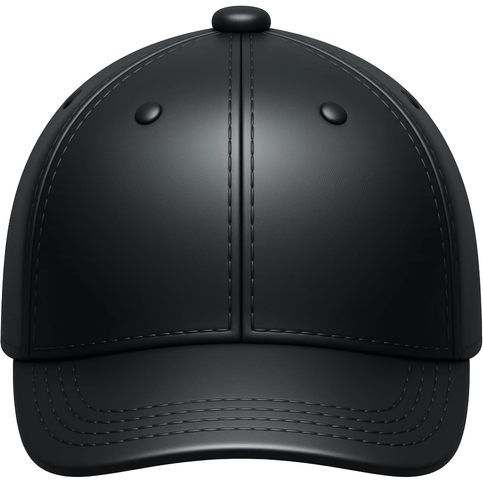 a leather Dom black leather cap emoji
