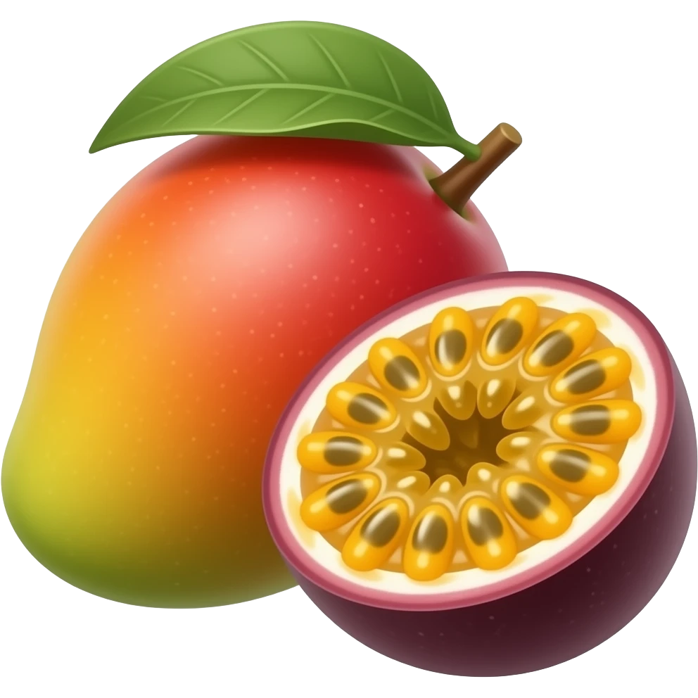 Passion fruitmango emoji
