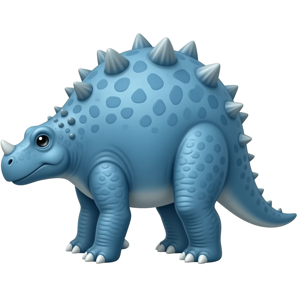 Make me an ankylosaurus that is blue emoji