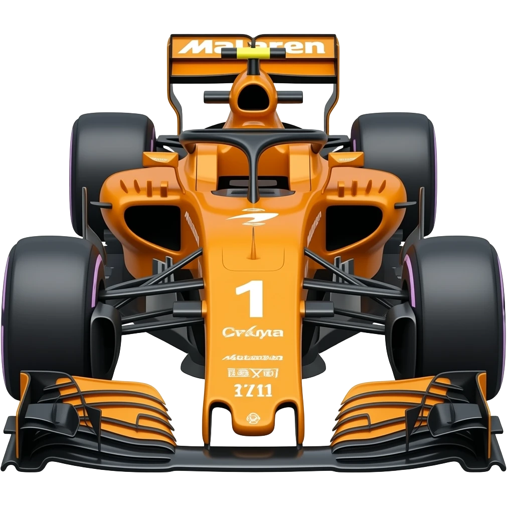 generate me a mclaren formula one car make the number 1 emoji