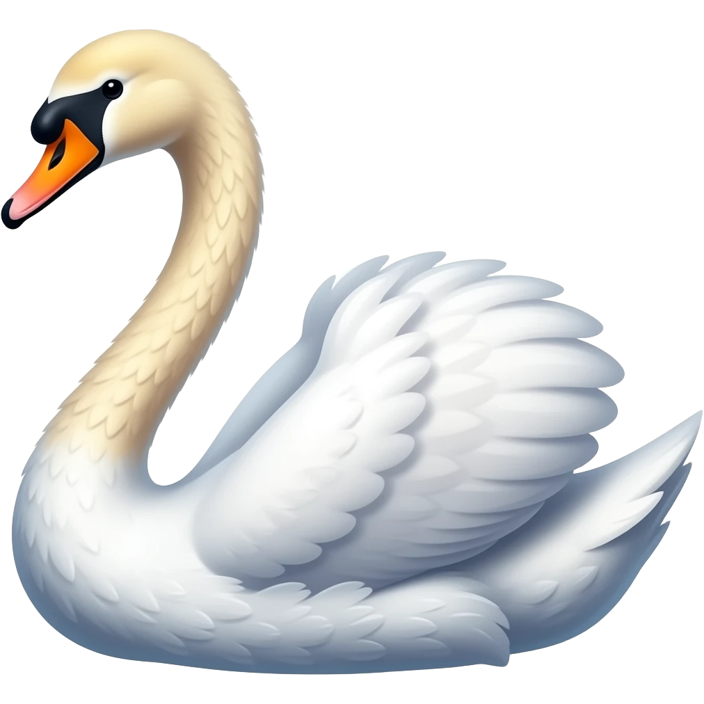 colorful swan emoji
