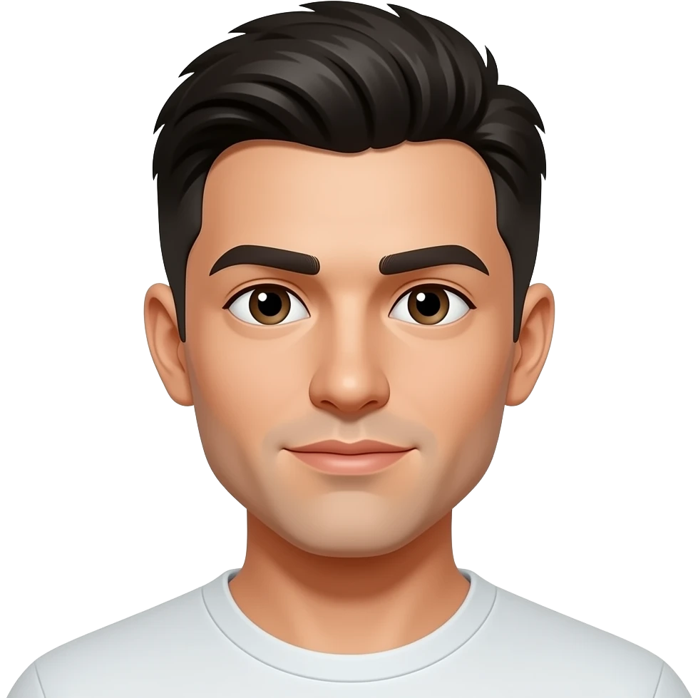 黑髮短髮男 emoji