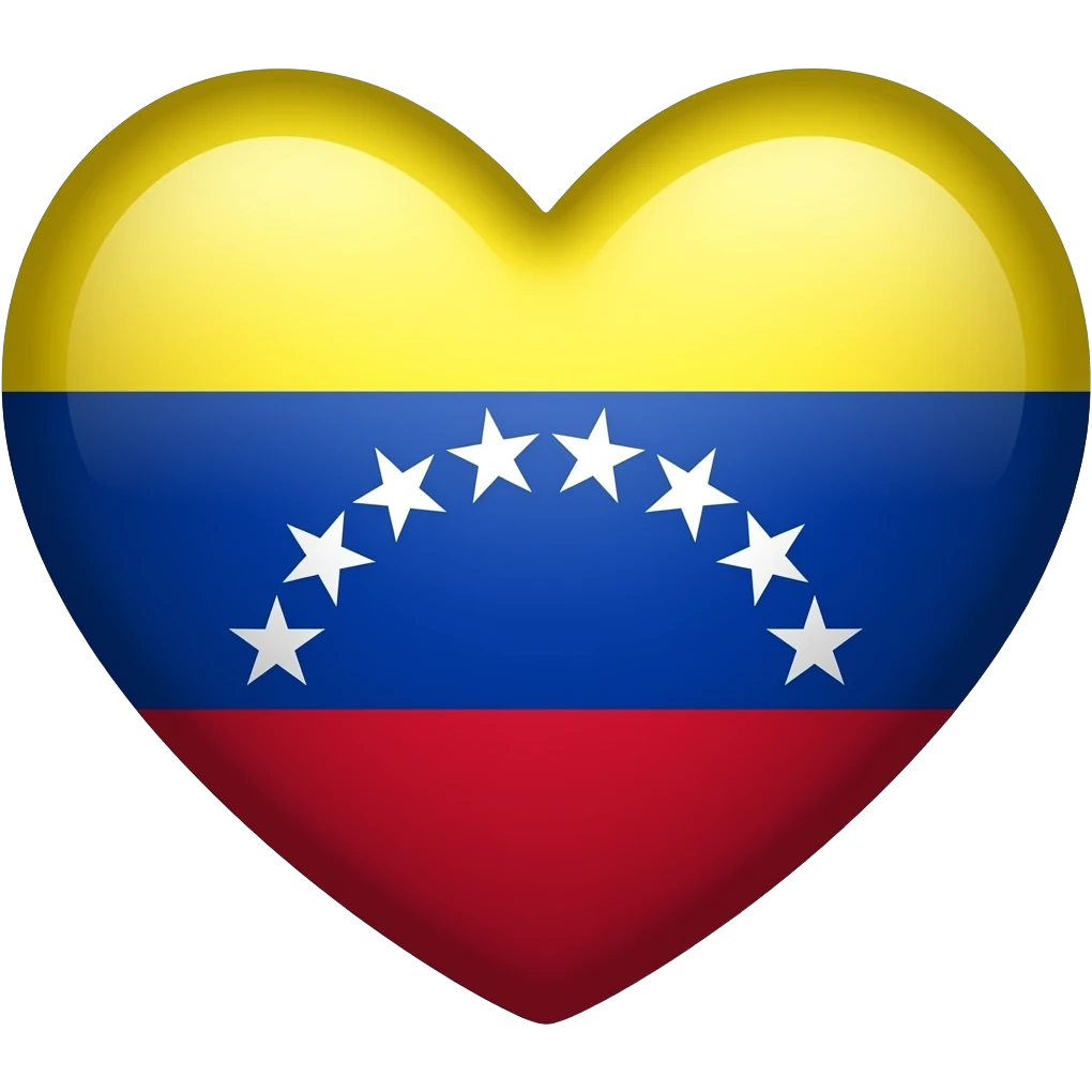 Corazón bandera de Venezuela emoji