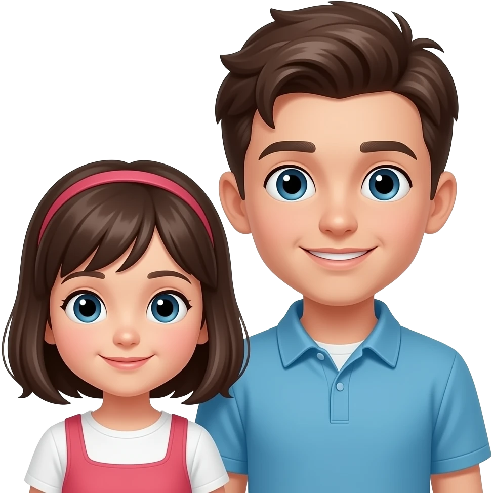 Short girl beside tall boy emoji