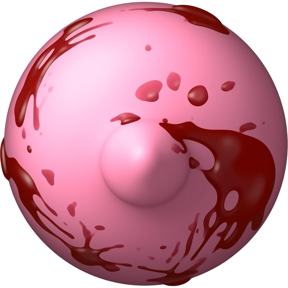 A bloody pussy emoji