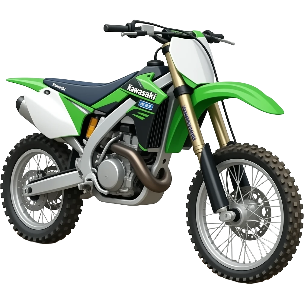 Кроссовый мотоцикл кавасаки emoji